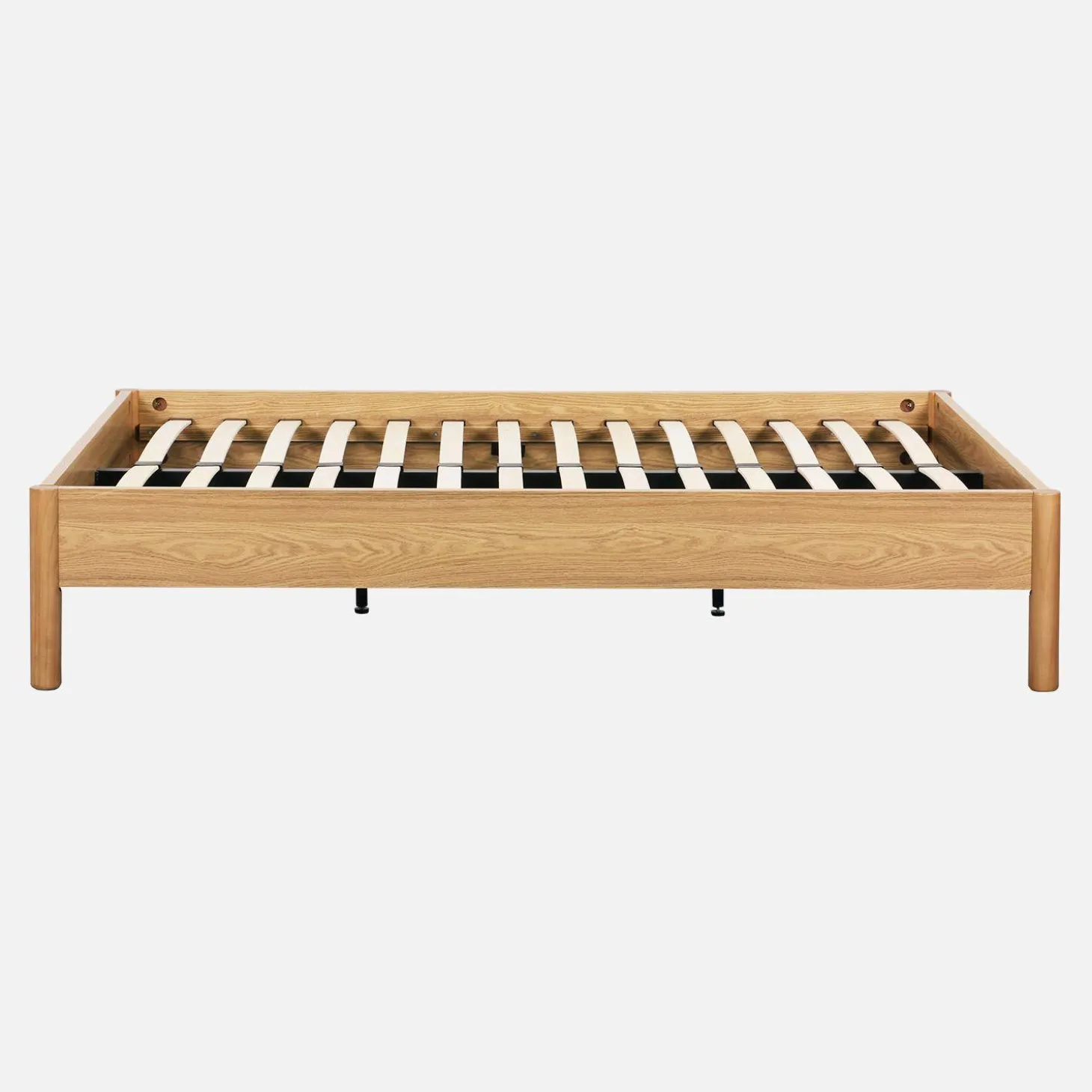 Tweepersoonsbed met lattenbodem 140x190cm houtdecor