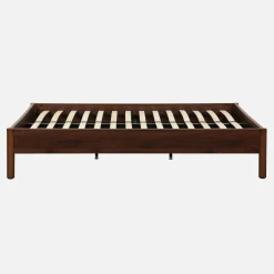 Tweepersoonsbed met lattenbodem 140x190cm houtdecor