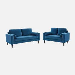 Tweezits bank van velours
