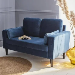 Tweezits bank van velours