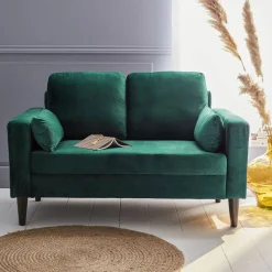 Tweezits bank van velours