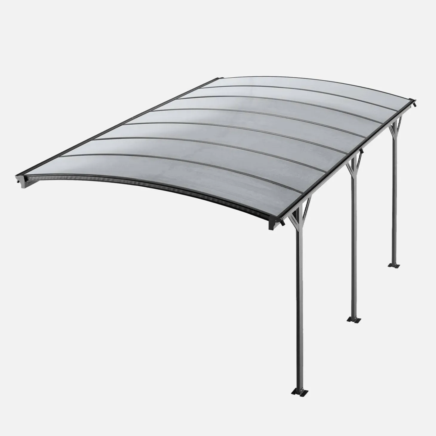 Uitbreiding Le Mans carport 15m² van aluminium en polycarbonaat
