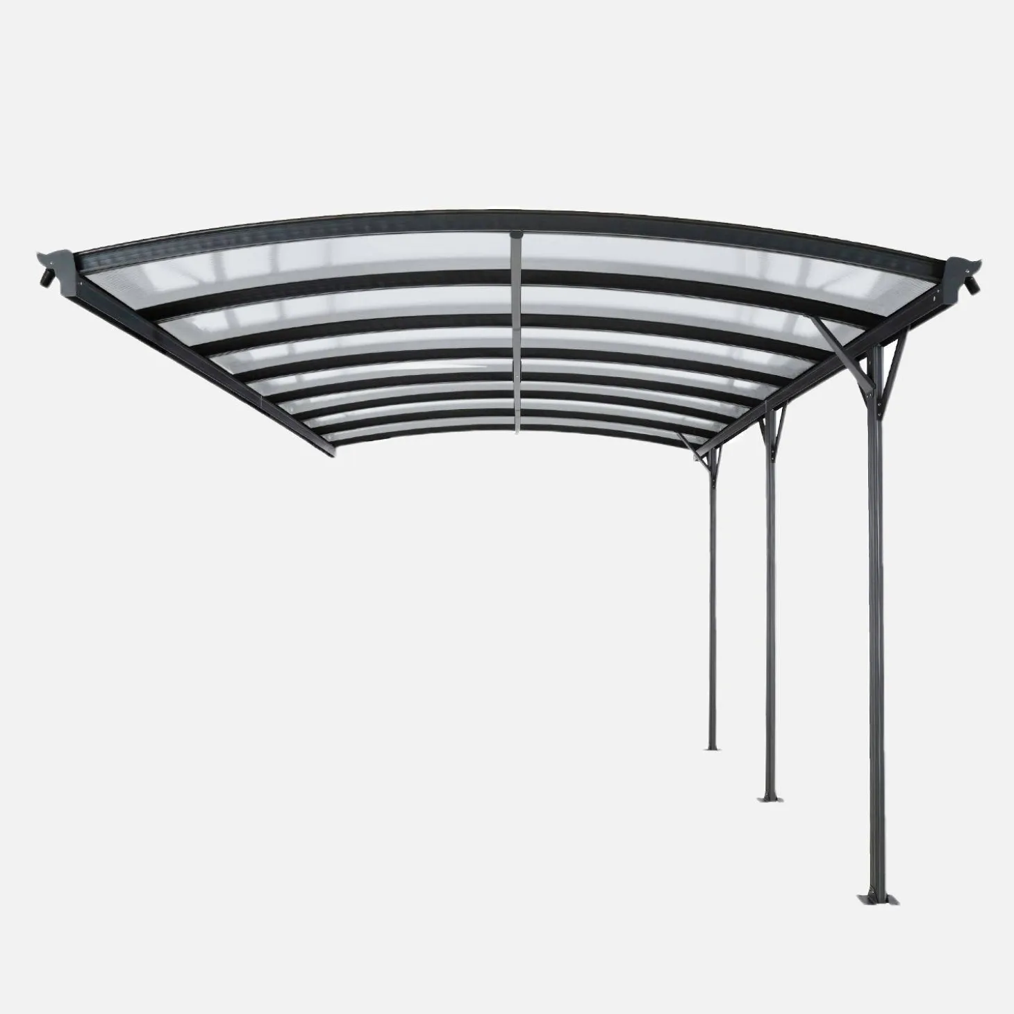 Uitbreiding Le Mans carport 15m² van aluminium en polycarbonaat