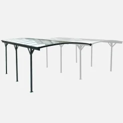 Uitbreiding Le Mans carport 15m² van aluminium en polycarbonaat