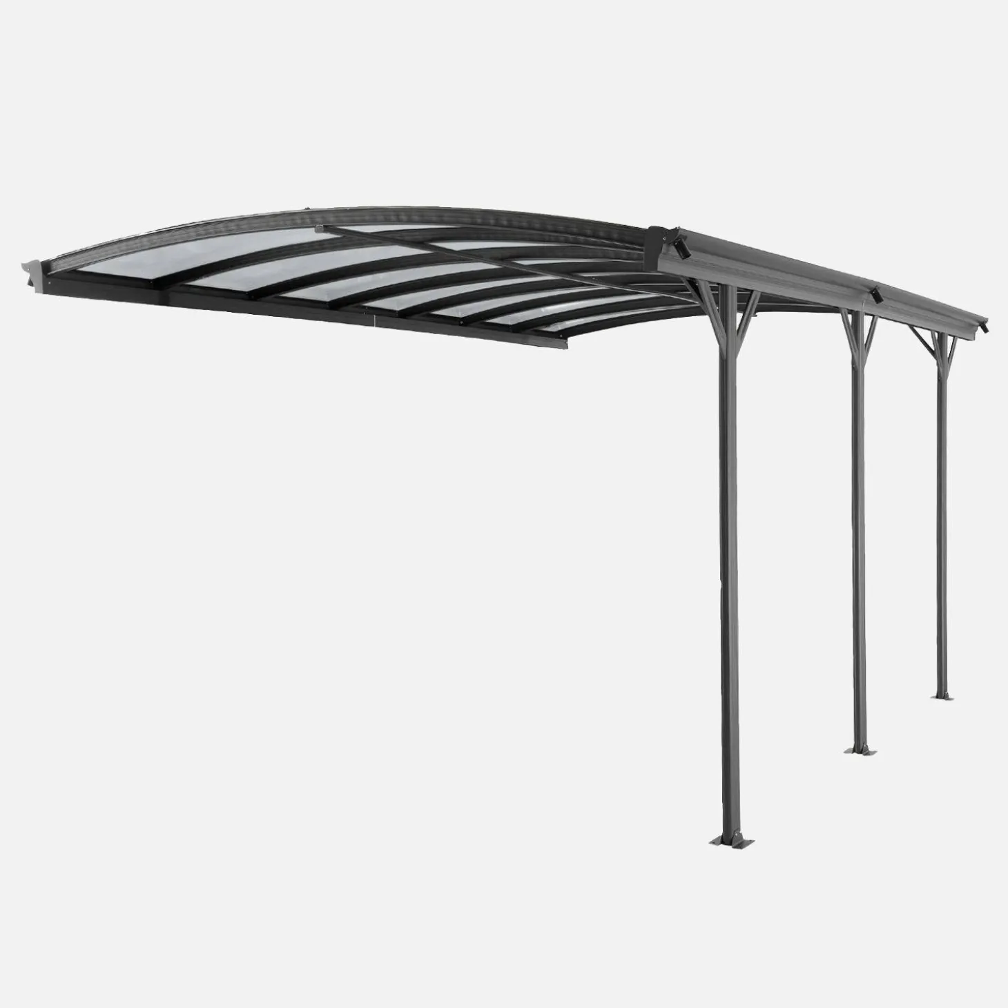 Uitbreiding Le Mans carport 15m² van aluminium en polycarbonaat