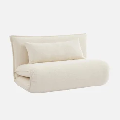 Uitklapbare fauteuil boucléstof 2 plaatsen