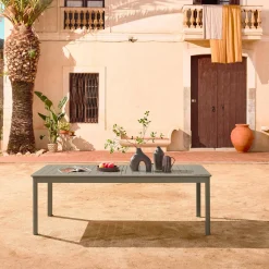 Uitschuifbare aluminium tuintafel, 10 plaatsen