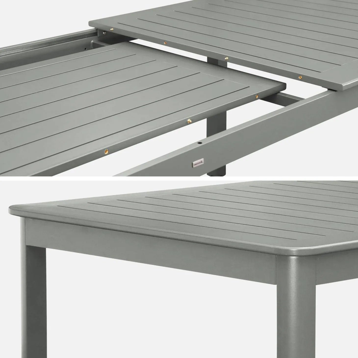 Uitschuifbare aluminium tuintafel, 10 plaatsen