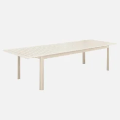 Uitschuifbare aluminium tuintafel, 10 plaatsen