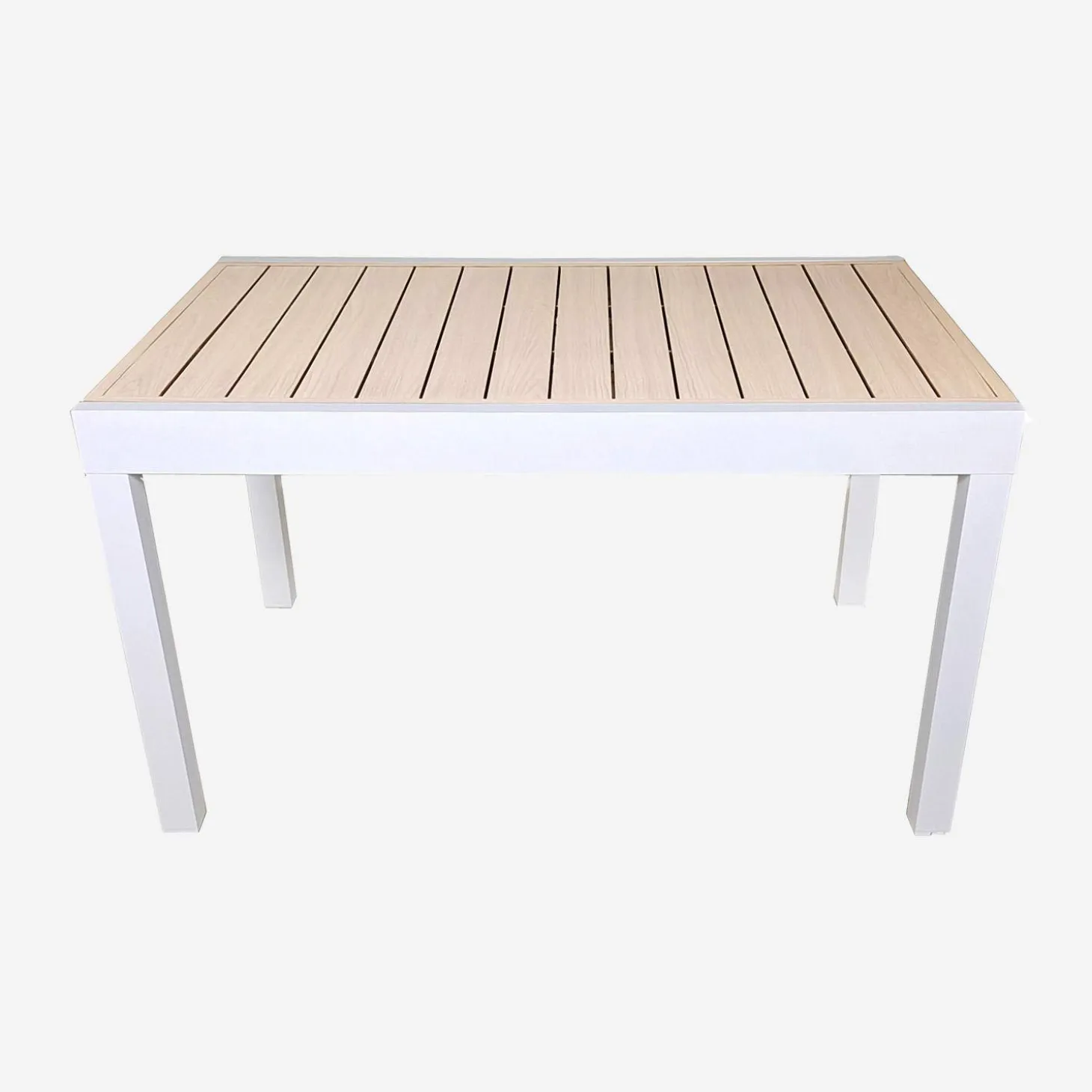 Uitschuifbare aluminium tuintafel voor 8 personen