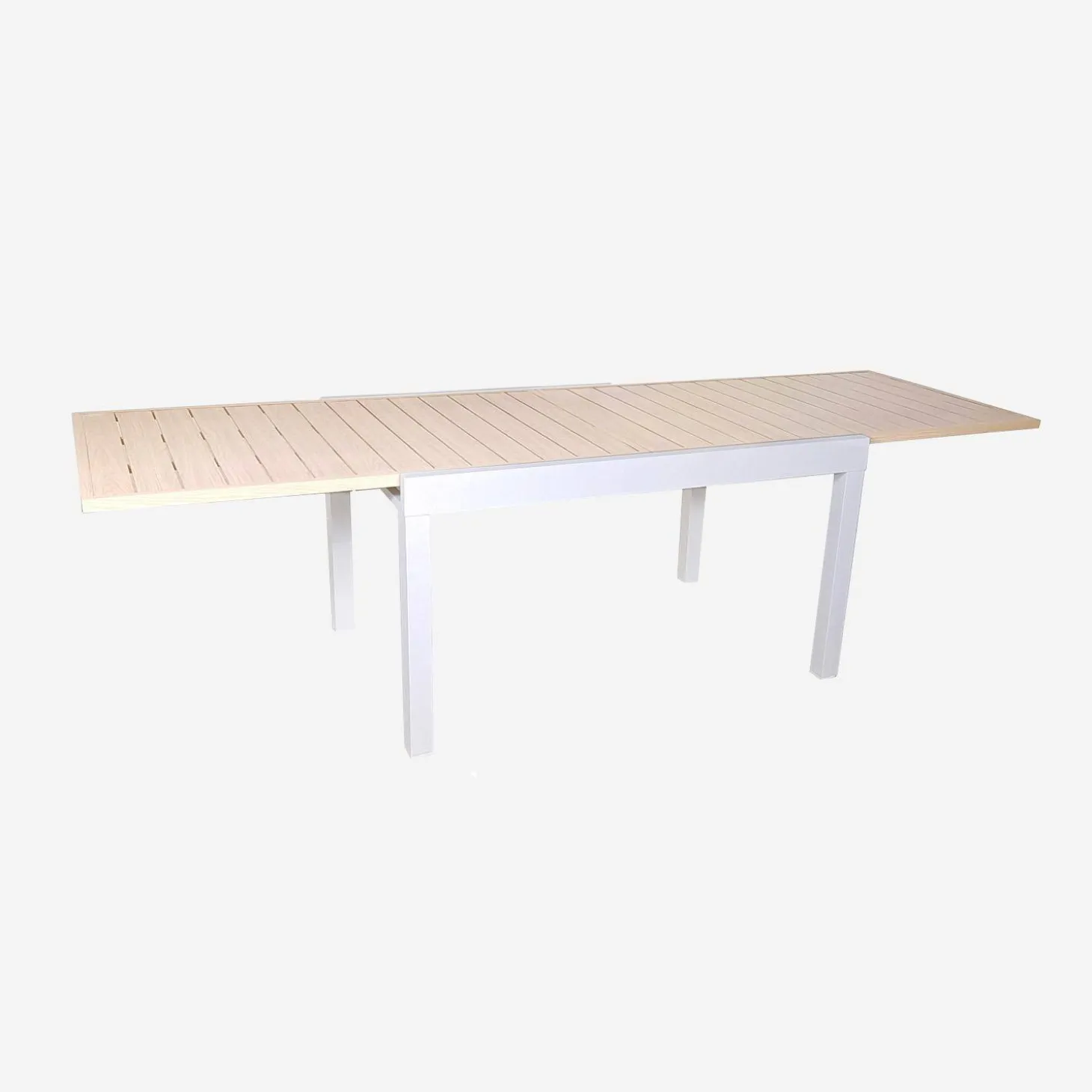 Uitschuifbare aluminium tuintafel voor 8 personen