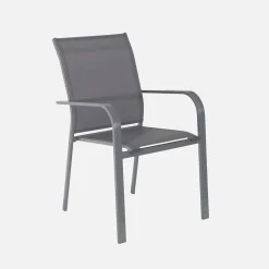 Uitschuifbare aluminium tuintafel met 12 stoelen