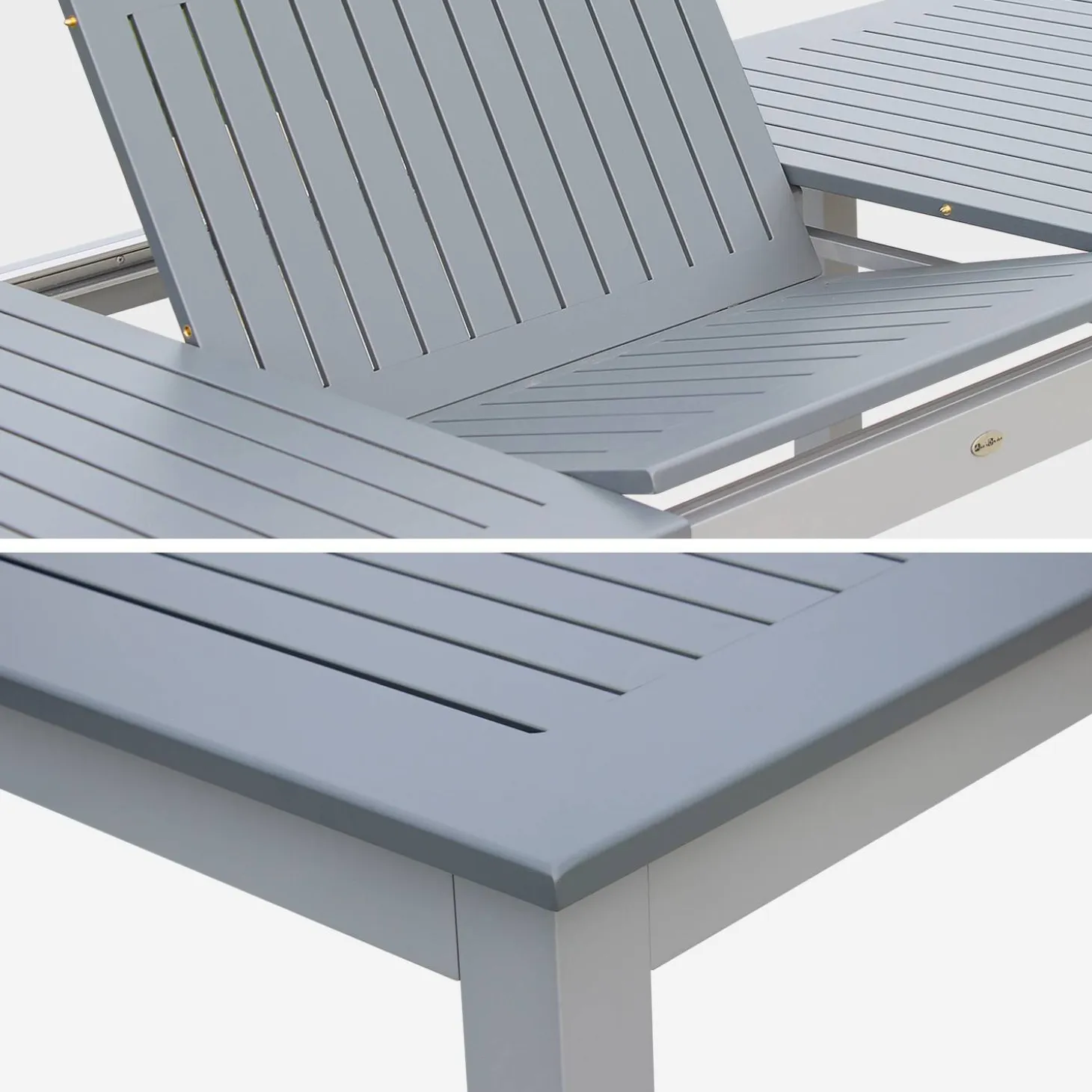Uitschuifbare aluminium tuintafel voor 8 personen