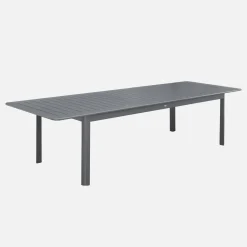 Uitschuifbare aluminium tuintafel, 10 plaatsen