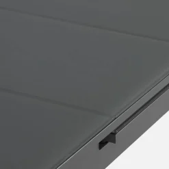 Uitschuifbare aluminium tuintafel en 8 stoelen