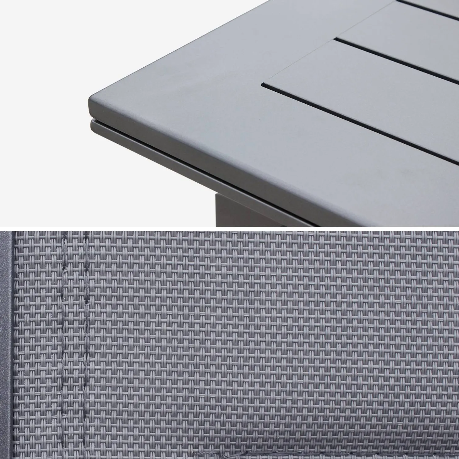 Uitschuifbare aluminium tuinset 10 plaatsen