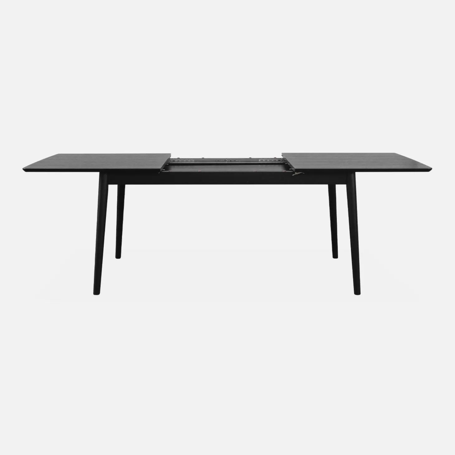 Uitschuifbare eettafel van eikenfineer, 6 tot 8 zitplaatsen, 160-210cm