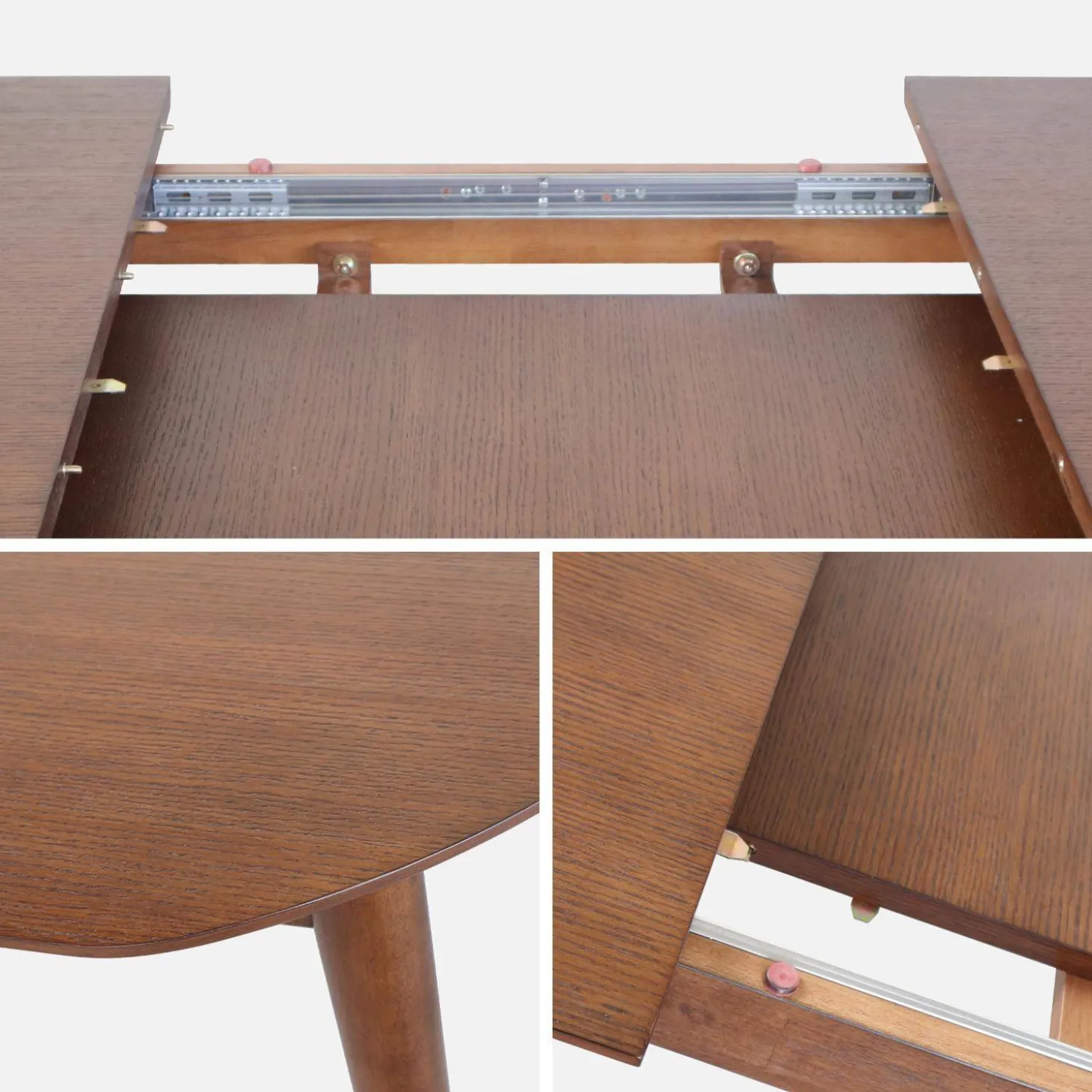 Uitschuifbare eettafel, 6-8 zitplaatsen, 160-210cm