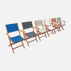 Uitschuifbare houten tuintafel met 10 stoelen