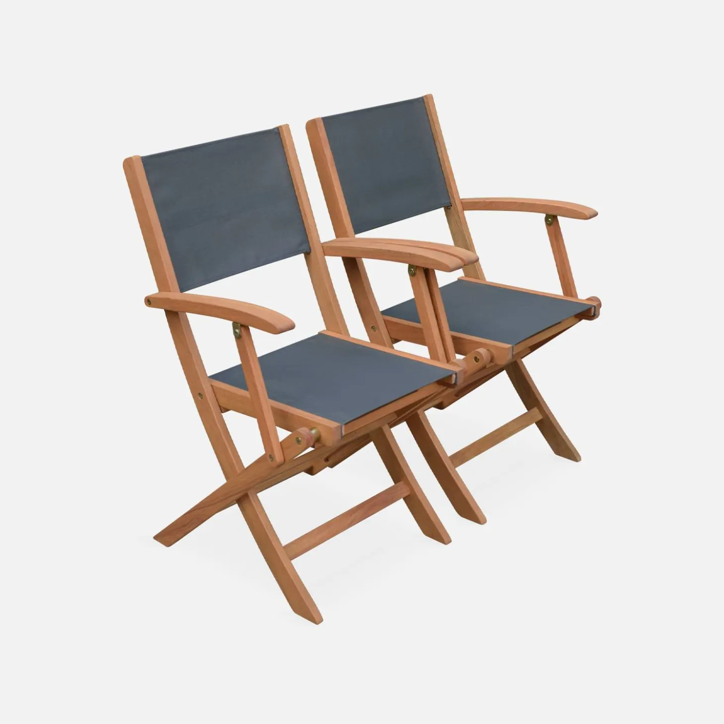 Uitschuifbare houten tuintafel, 6 stoelen