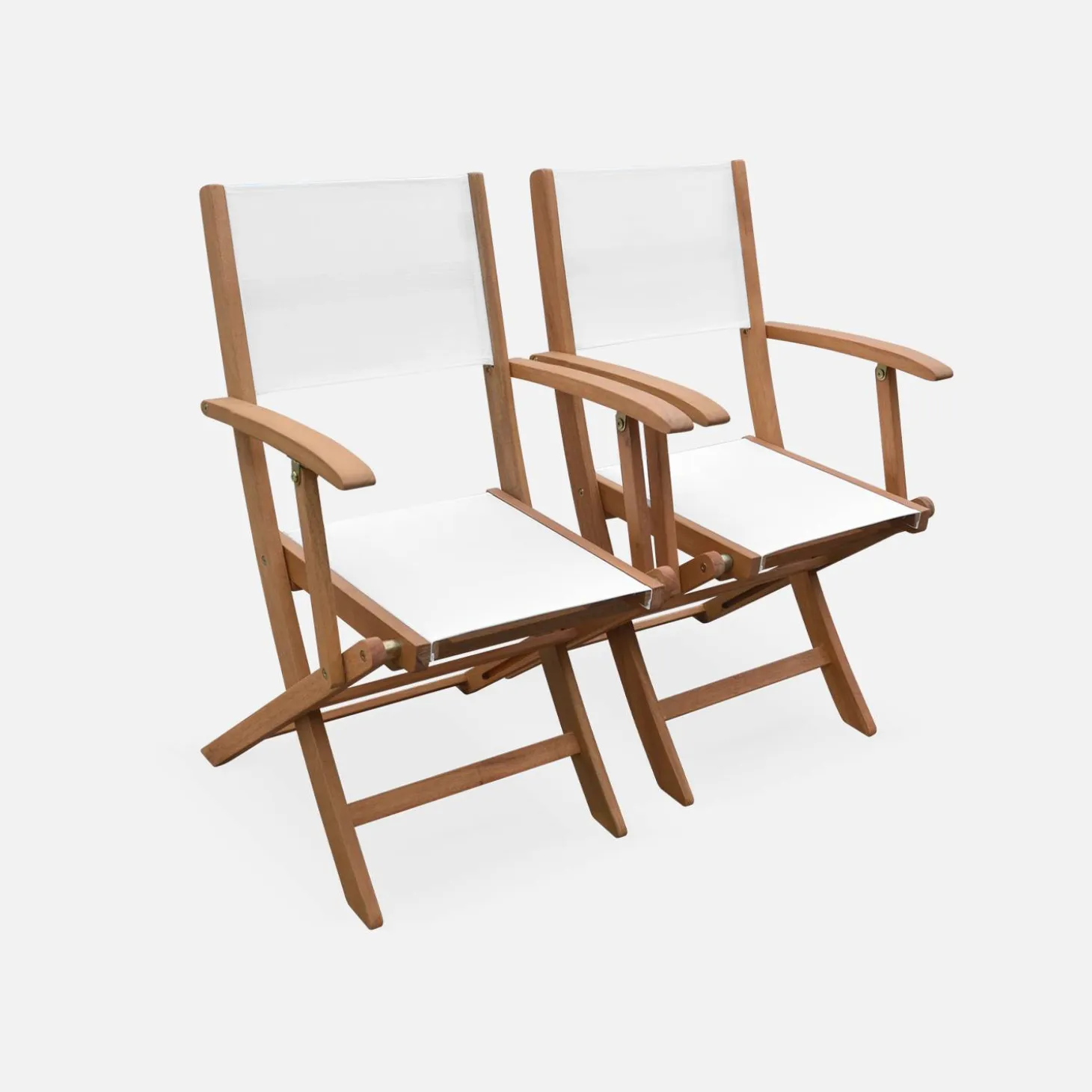 Uitschuifbare houten tuintafel, 6 stoelen