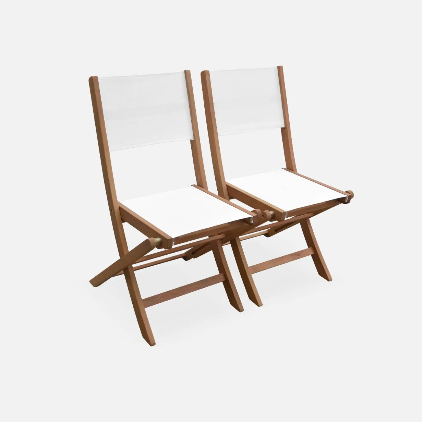Uitschuifbare houten tuintafel, 6 stoelen