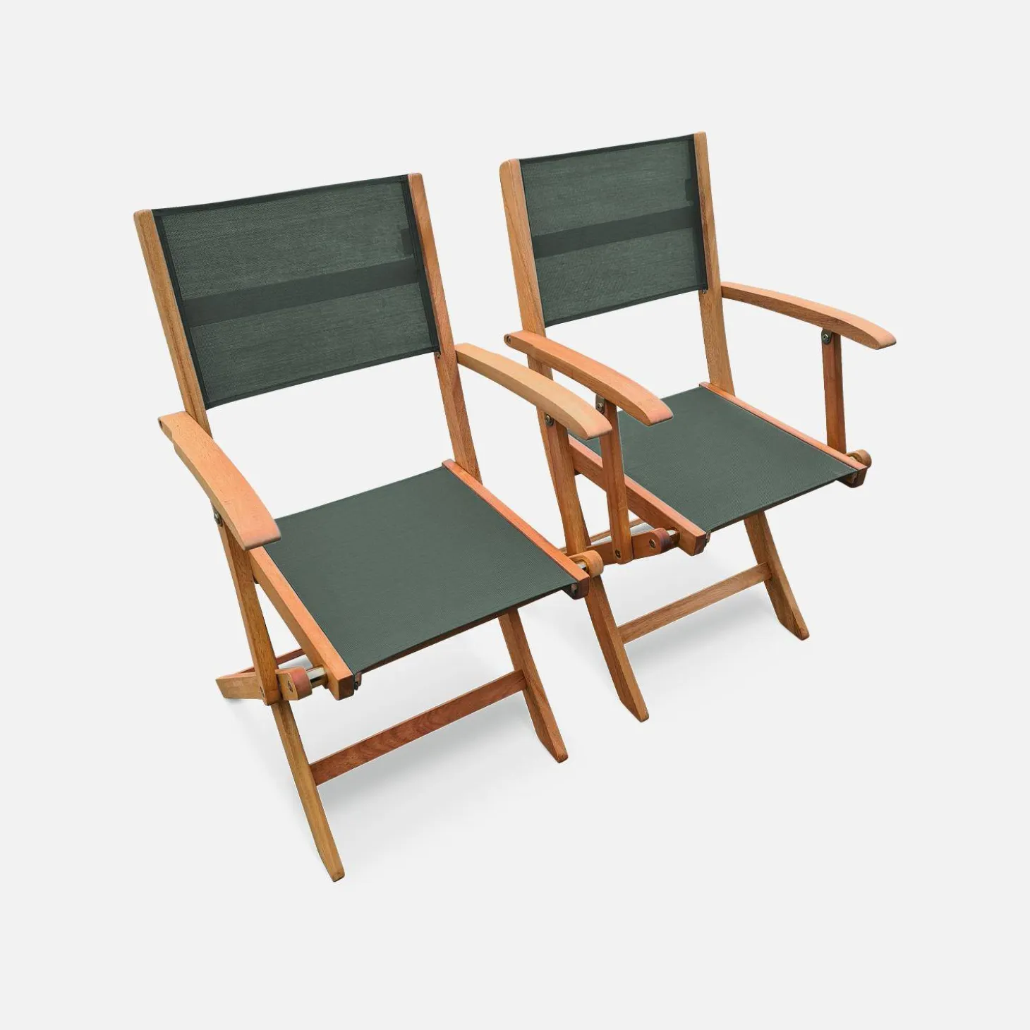 Uitschuifbare houten tuintafel met 8 stoelen