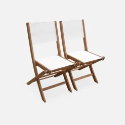 Uitschuifbare houten tuintafel met 8 stoelen