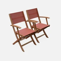 Uitschuifbare houten tuintafel met 8 stoelen