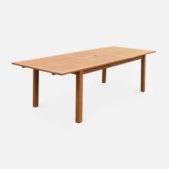 Uitschuifbare houten tuintafel 180-240cm