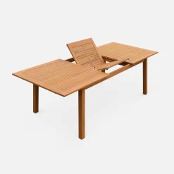 Uitschuifbare houten tuintafel 180-240cm