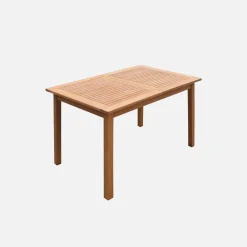 Uitschuifbare houten tuintafel 120-180cm