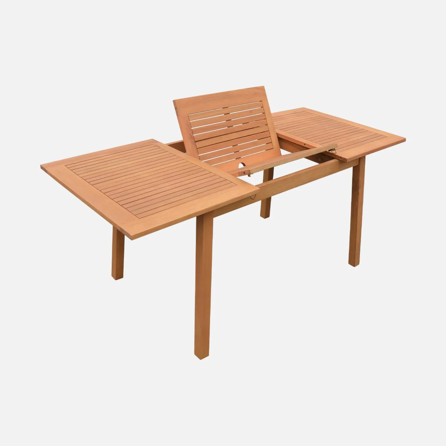 Uitschuifbare houten tuintafel 120-180cm