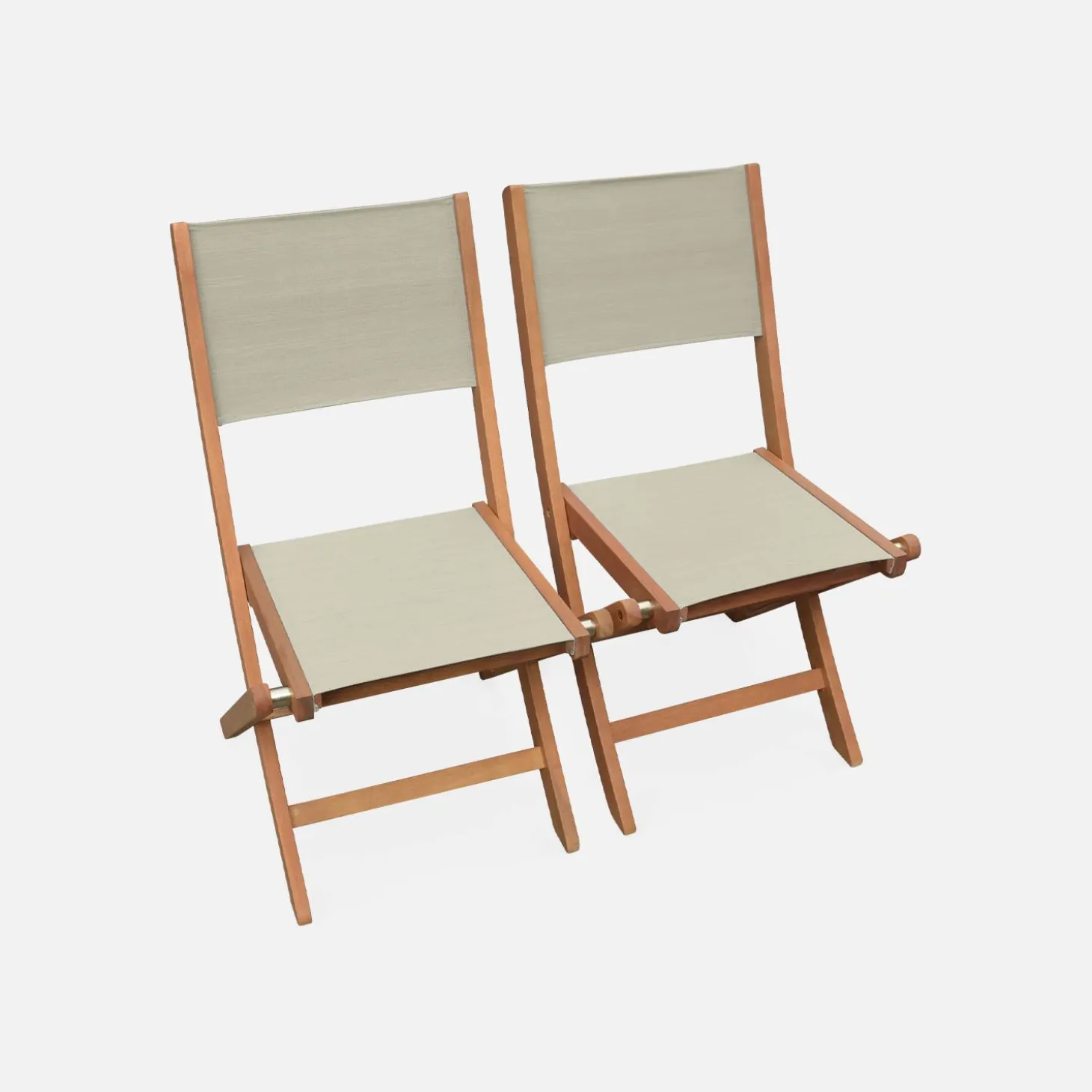 Uitschuifbare houten tuintafel, 6 stoelen