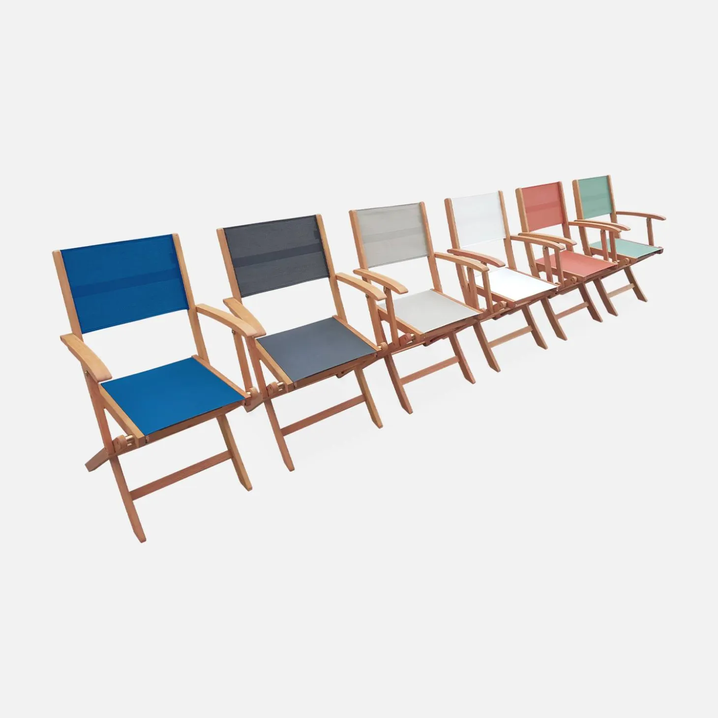 Uitschuifbare houten tuintafel met 10 stoelen