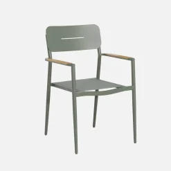 Uitschuifbare ovale tuintafel van aluminium en 10 stoelen