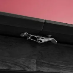 Uitschuifbare rechthoekige eettafel rubberhout en eikenfineer 4-6 plaatsen