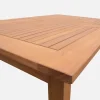 Uitschuifbare tuintafel eucalyptus hout