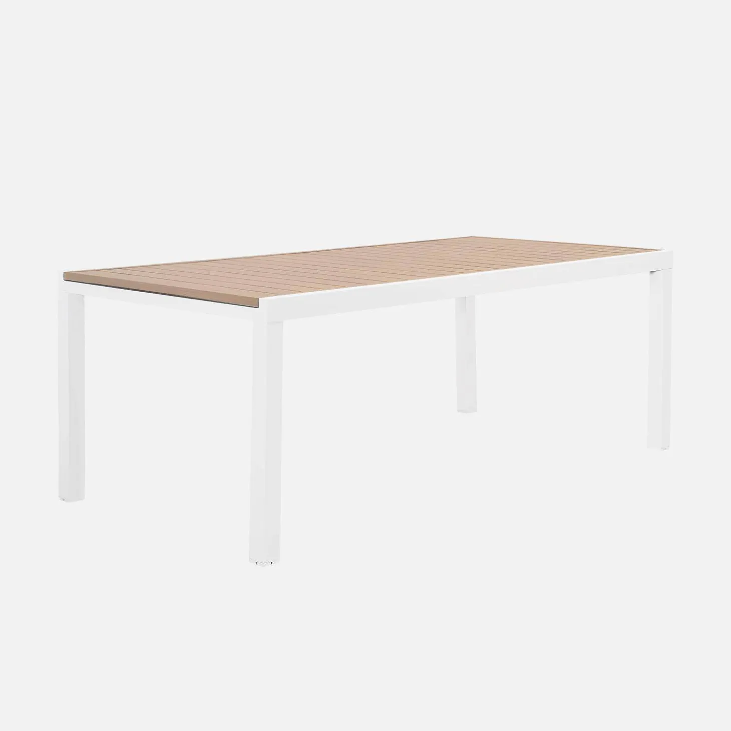 Uitschuifbare tuintafel met 10 stoelen aluminium