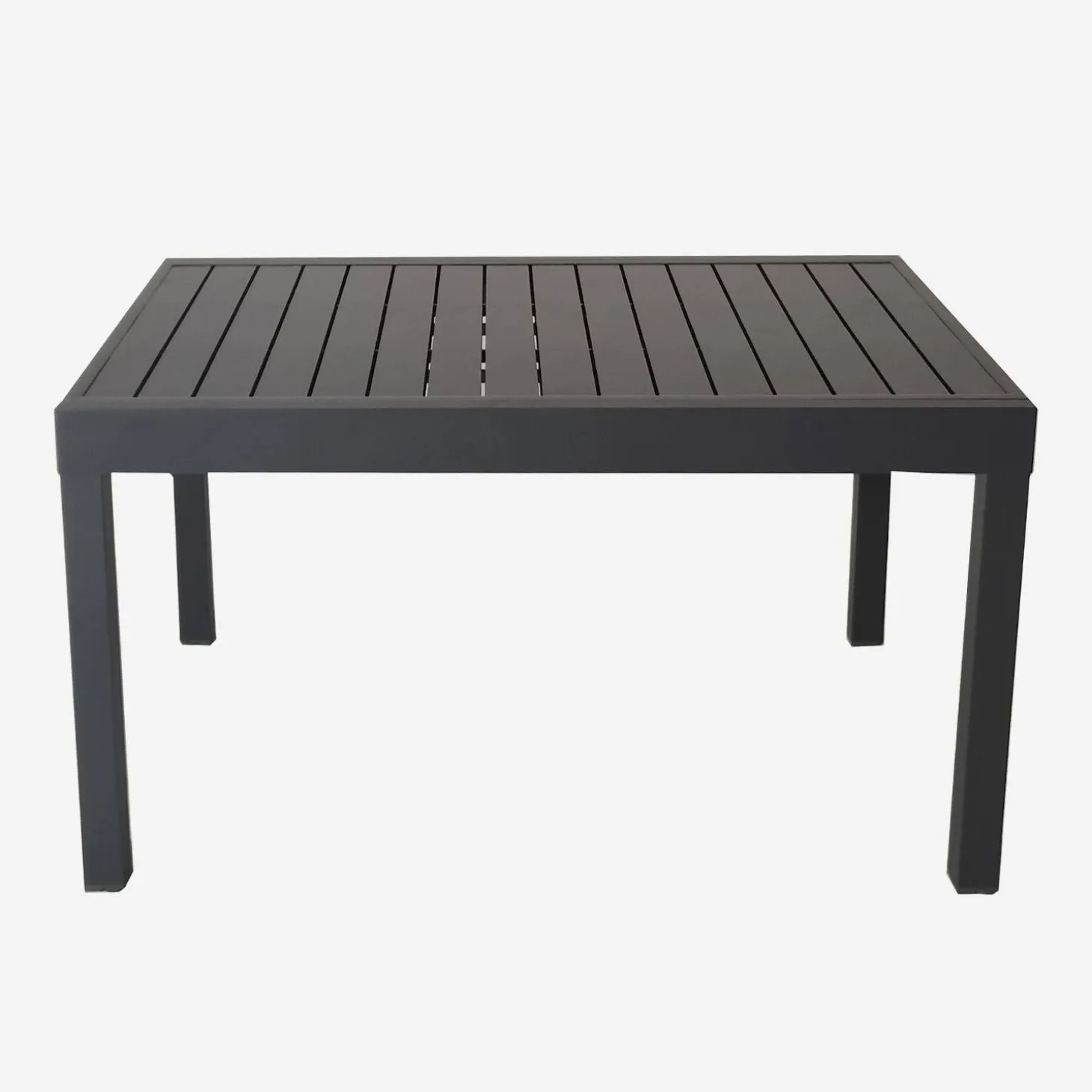 Uitschuifbare tuintafel 8 plaatsen aluminium