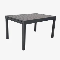 Uitschuifbare tuintafel 8 plaatsen aluminium
