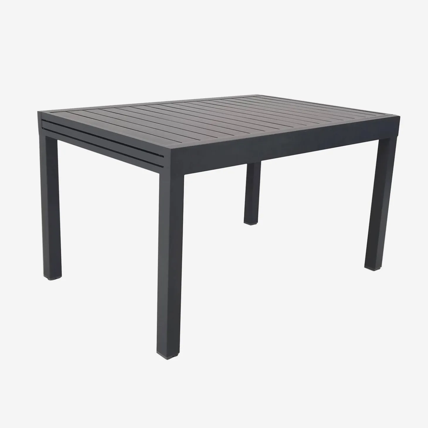 Uitschuifbare tuintafel 8 plaatsen aluminium