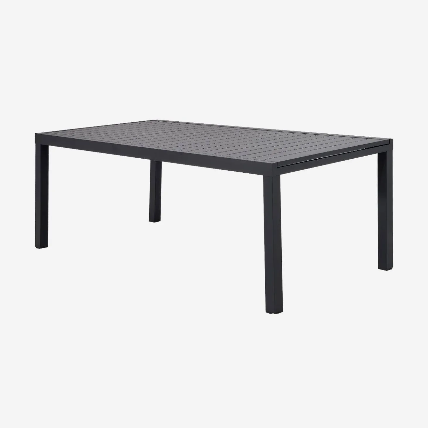 Uitschuifbare tuintafel 10-12 plaatsen aluminium