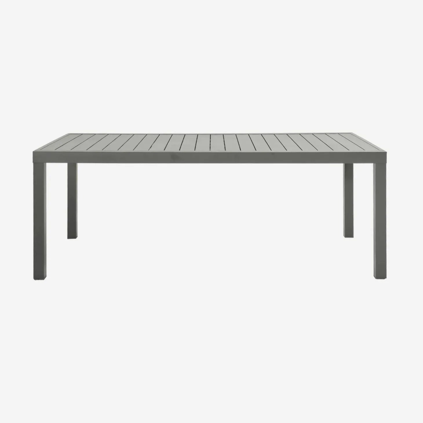 Uitschuifbare tuintafel 10-12 plaatsen aluminium