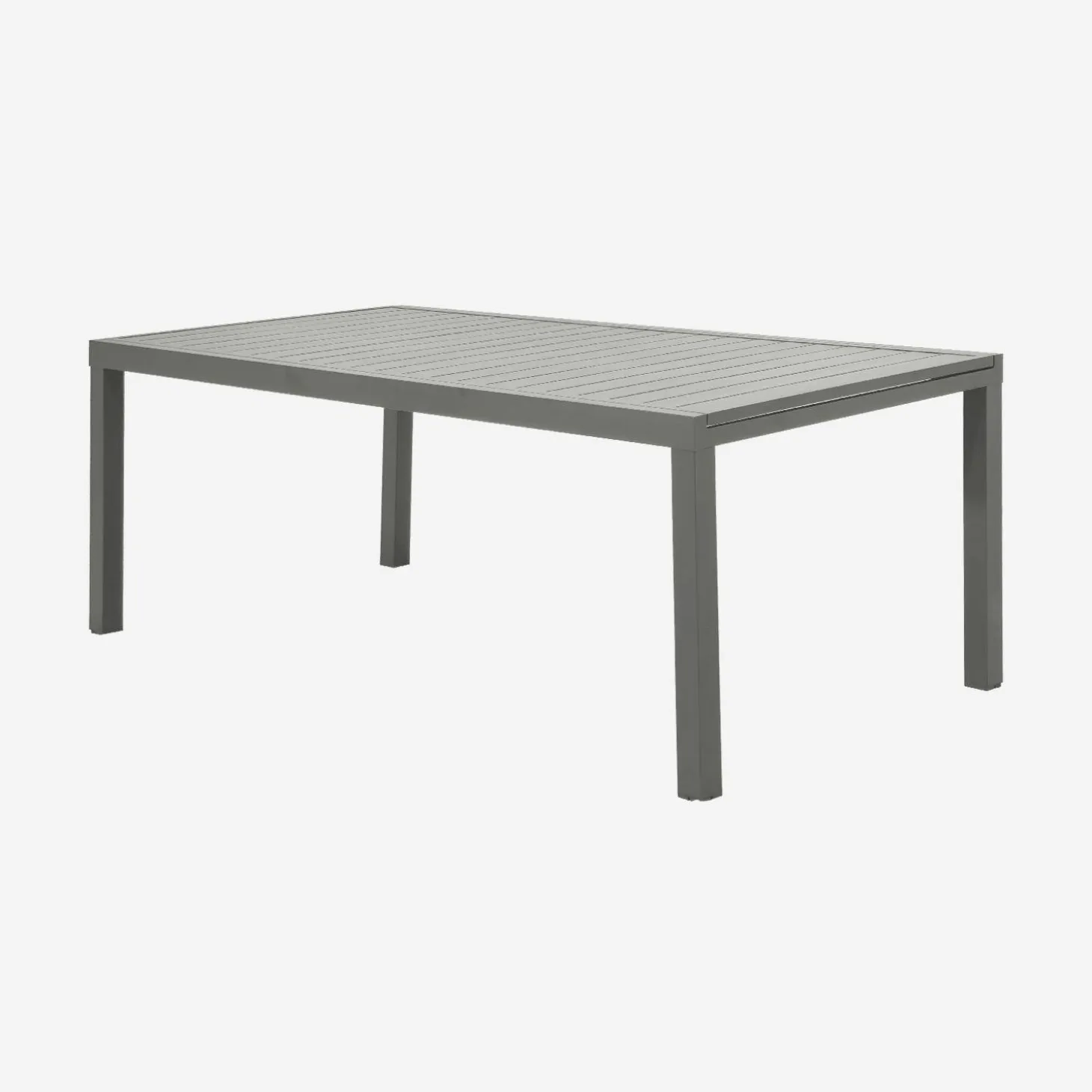 Uitschuifbare tuintafel 10-12 plaatsen aluminium