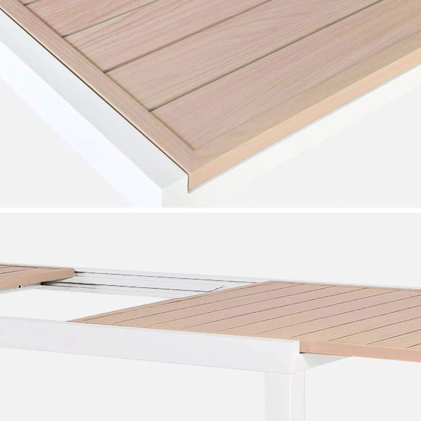 Uitschuifbare tuintafel 10-12 plaatsen aluminium