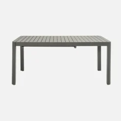 Uitschuifbare tuintafel 6-10 plaatsen aluminium