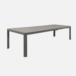 Uitschuifbare tuintafel 6-10 plaatsen aluminium