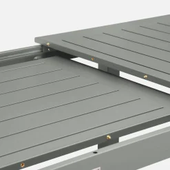 Uitschuifbare tuintafel van aluminium, 8 plaatsen
