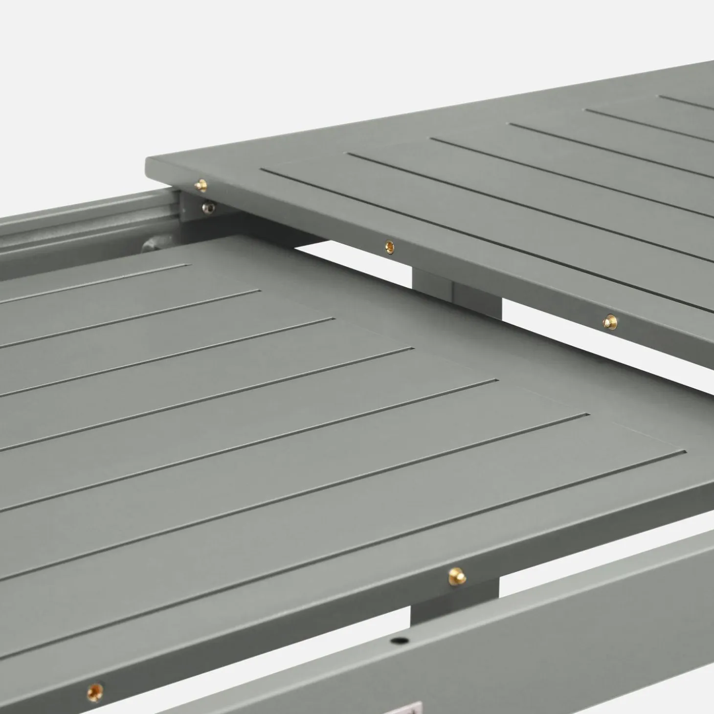 Uitschuifbare tuintafel van aluminium, 8 plaatsen